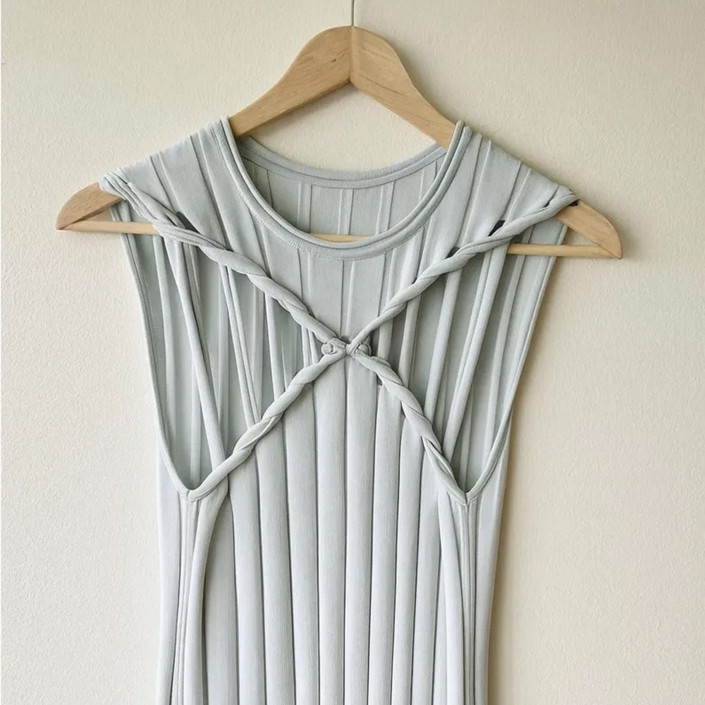 Dion Lee Braided Pinnacle Knit Tank – Clear Blue (Size L) NEW WITH TAGS